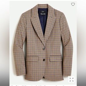 J. Crew Tollegno 190 Plaid Blazer